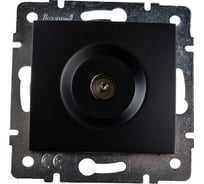 Розетка ТВ Lezard KARINA оконечная, чёрный бархат 707-4288-130