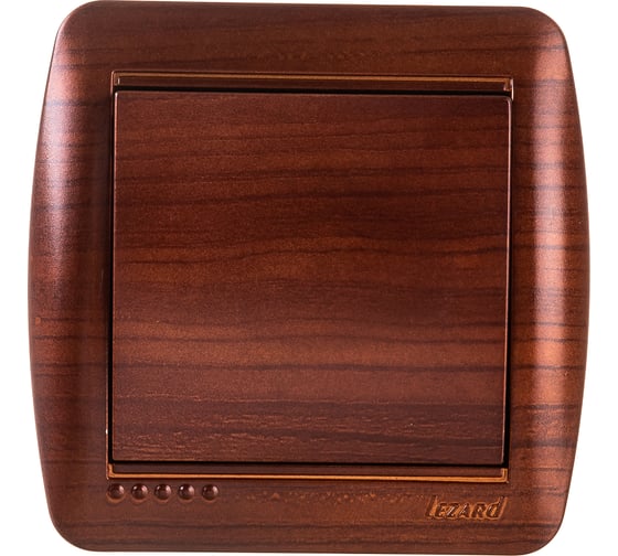 Выключатель Lezard DEMET махагон 711-0500-100