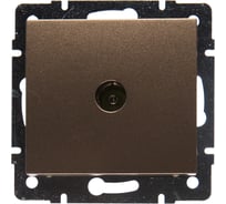 Розетка ТВ Lezard RAIN проходная, цвет бронза, матовый 703-3188-129