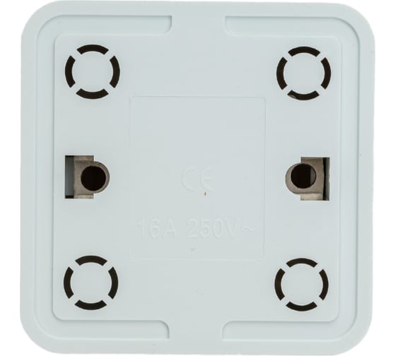 Одинарная розетка IN HOME BOLLETO белая накладная 7022 4680005959785