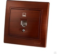 Компьютерная розетка Lezard MIRA махагон 701-0505-139