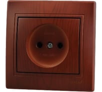 Розетка Lezard, MIRA, б/з, керамика, вишня, 701-0601-121