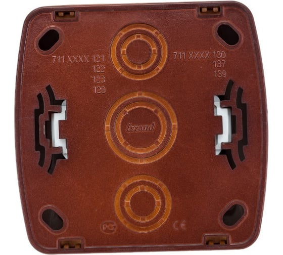 Розетка Lezard DEMET с заземлением, маун 711-0400-122