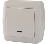 Выключатель Lezard DEMET с подсветкой, белый 711-0200-111