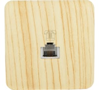 Телефонная розетка Lezard VIOLA евро, белёный дуб 751-5200-137
