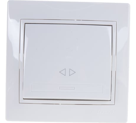 Промежуточный выключатель Lezard MIRA белый с белой вставкой 701-0202-107