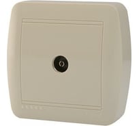 Розетка ТВ Lezard DEMET оконечная, кремовый 711-0300-130