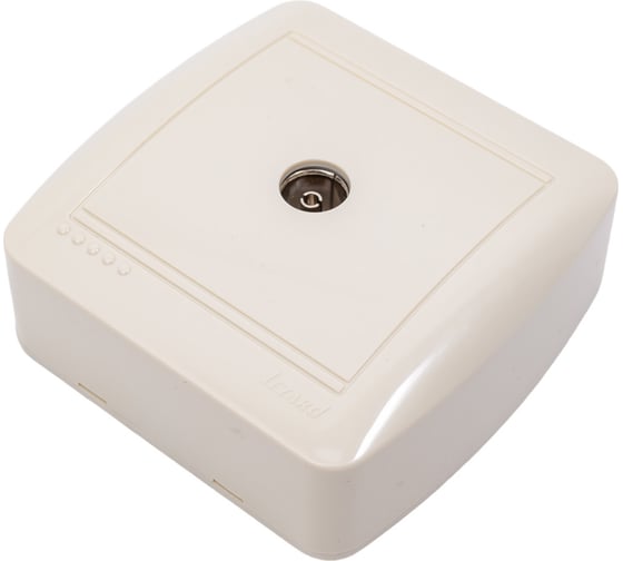 Розетка ТВ Lezard DEMET оконечная, кремовый 711-0300-130
