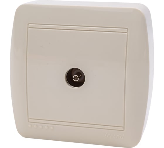 Розетка ТВ Lezard DEMET оконечная, кремовый 711-0300-130