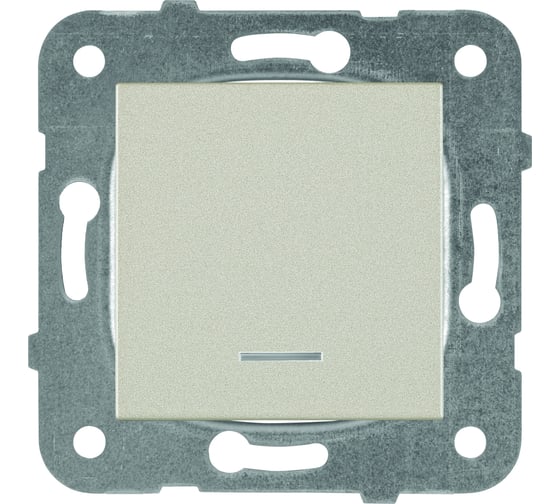 Выключатель Panasonic МОДУЛЬ 1кл с подсветкой, бронза Karre Plus 54850 WKTT0002-2BR 1
