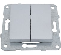 Выключатель Panasonic МОДУЛЬ 2кл серебро Karre Plus 54882 WKTT0009-2SL