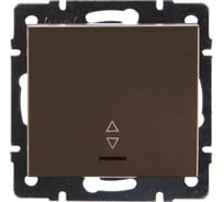 Выключатель Lezard RAIN проходной с подсветкой, цвет бронза, матовый 703-3188-114