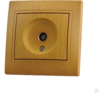 Розетка ТВ Lezard MIRA, оконечная, ольха 701-0701-130