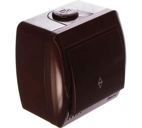 Выключатель Lezard NATA проходной, вишня 710-0600-105