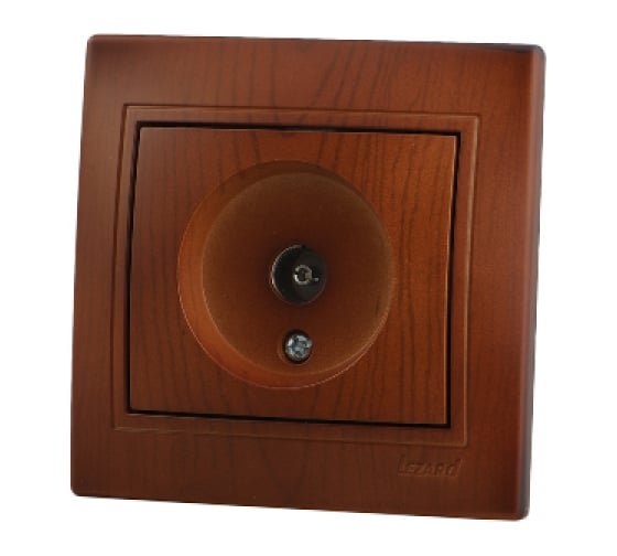 Розетка ТВ Lezard MIRA, оконечная, сосна 701-0801-130