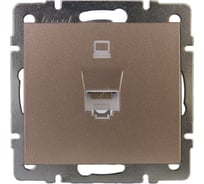 Компьютерная розетка Lezard RAIN цветная бронза, матовый 703-3188-139