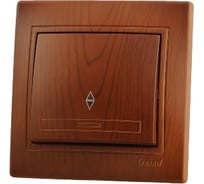 Выключатель Lezard, MIRA, проходной, сосна, 701-0801-105