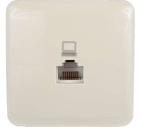 Розетка Lezard VIOLA, компьютерная, кремовая, 751-0300-139