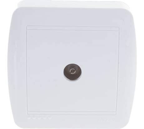 Розетка Lezard DEMET, ТВ, оконечная, белый, 711-0200-130