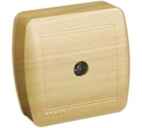 Розетка ТВ Lezard DEMET, оконечная, ясень 711-4700-130