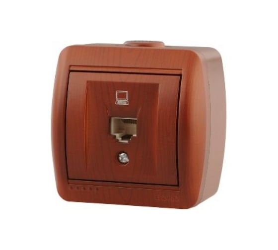 Компьютерная розетка Lezard NATA вишня 710-0600-139