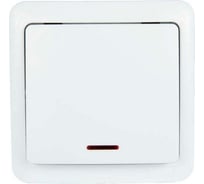 Проходной выключатель Lezard VIOLA с подсветкой, белый 751-0200-114