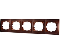 Пятиместная горизонтальная рамка Lezard MIRA маун 701-0400-150