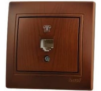 Телефонная розетка Lezard MIRA евро вишня 701-0601-137
