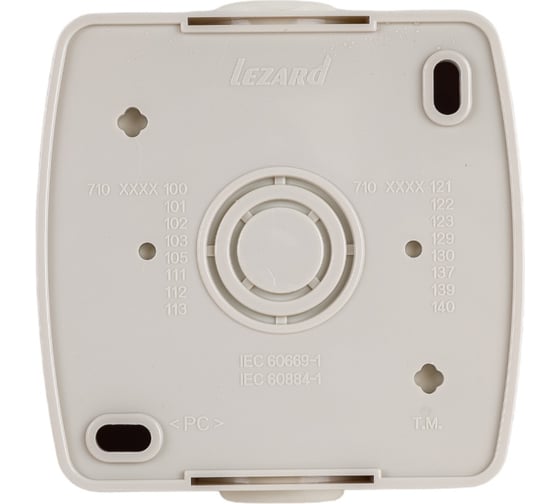 Двойной выключатель Lezard NATA кремовый 710-0300-101