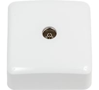 ТВ-розетка Lezard VIOLA, проходная, белый, 751-0200-129