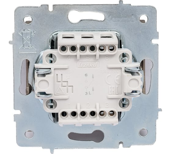 Выключатель Lezard RAIN, бронза, матовый, 703-3188-100