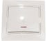 Проходной выключатель Lezard MIRA, с подсветкой, крем, со вставкой, 701-0303-114 1