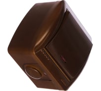 Выключатель Lezard NATA, с подсветкой, сосна, 710-0800-111