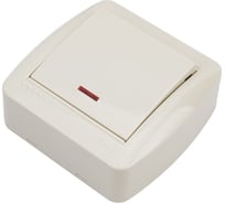 Выключатель Lezard DEMET с подсветкой, кремовый 711-0300-111