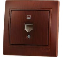 Компьютерная розетка Lezard MIRA, вишня, 701-0601-139
