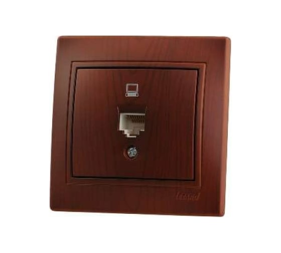 Компьютерная розетка Lezard MIRA, вишня, 701-0601-139