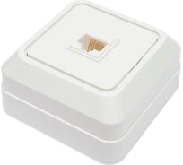 Компьютерная розетка IN HOME RJ-45 BOLLETO белая 7035 4690612018294