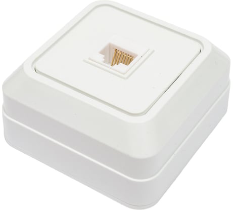 Компьютерная розетка IN HOME RJ-45 BOLLETO белая 7035 4690612018294