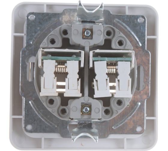 Компьютерная двойная розетка IN HOME RJ-45 CLASSICO белая 2136 4690612018300