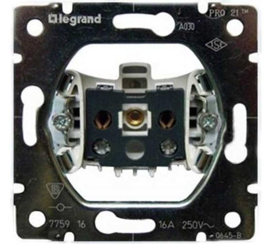 Розетка Legrand PRO21 без заземления 775916 1