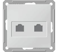 Розетка Systeme Electric Wessen 59 слоновая кость ТЛФ 2-ая RJ11 RSI-251TT-2-86