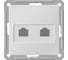 Розетка Systeme Electric Wessen 59 слоновая кость ТЛФ 2-ая RJ11 RSI-251TT-2-86 1