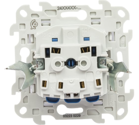 Розетка Simon 2К+З Schuko IP44, белый 2450448-030