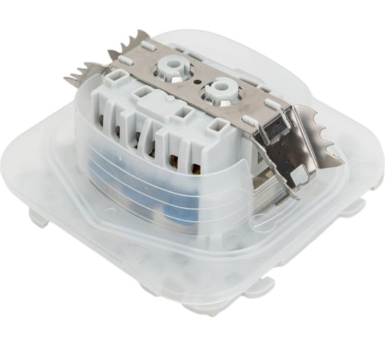 Розетка Simon 2К+З IP44 Push&Go, слоновая кость 2420448-031