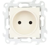 Розетка Simon 2К с защитными шторками, слоновая кость 2450441-031