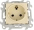 Розетка Simon 2К+З Schuko со шторками, слоновая кость 2450432-031 1
