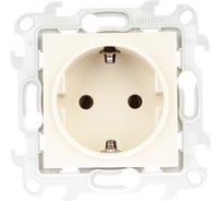 Розетка Simon 2К+З Schuko без шторок, слоновая кость 2450434-031