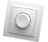 Выключатель STEKKER диммируемый, 220V, 600W, серия Эрна, белый, PSW10-9006-01 39046