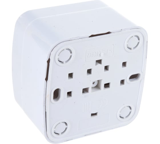 Накладная розетка STEKKER с заземляющим контактом АВS 250В 16А IP20 серия Basic PST16-501-20 39033