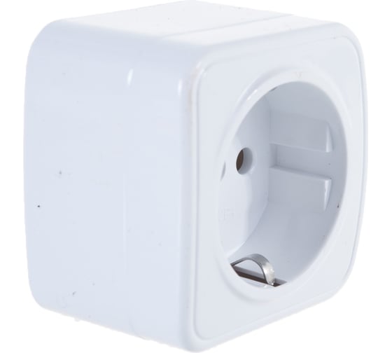 Накладная розетка STEKKER с заземляющим контактом АВS 250В 16А IP20 серия Basic PST16-501-20 39033